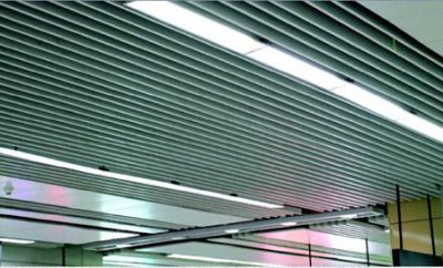 U-shaped square tube ceiling